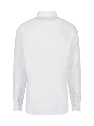 Finamore Mens Shirts White Linen