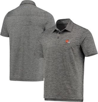 Vineyard Vines Mens Vineyard Vines Charcoal Cleveland Browns Destin Stripe Sankaty Polo at Nordstrom, Size Small