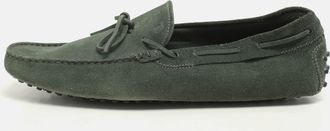 Tod's Tods Green Suede Loafers