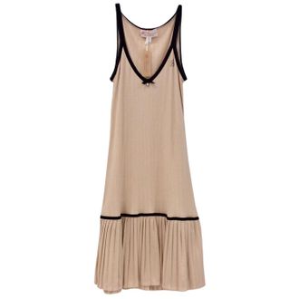Blumarine Pleated Soft Peach Dress Size M