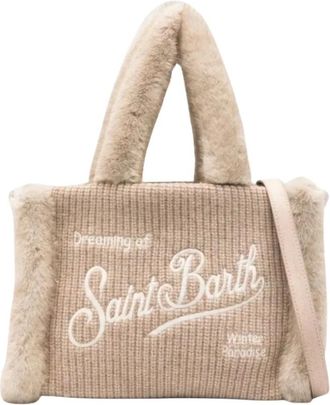 MC2 Saint Barth Borsa Colette in Shearling - - Bags - Donna - Beige - ONE SIZE