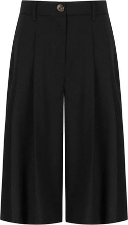 Marella Uscio Bermuda Short - Dames - Korte Broeken - Zwart - S - Wol - Korte Broeken