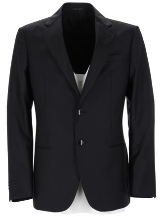 Giorgio Armani Soho Single-Breasted Virgin Wool-Cashmere Blazer