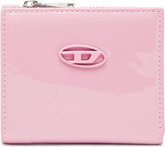 Diesel Bi-fold wallet in glossy PU - Small Wallets - Woman - Pink