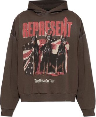 Represent Dream On Tour Hoodie - Heren - Hoodies - Bruin - M - Katoen - Hoodies & sweatvesten