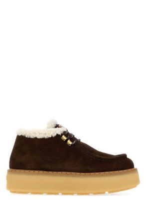 Prada Dark Brown Suede Boots