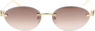 Cartier Accessoires, unisex, Geel, ONE Size, Frameloze Zonnebril