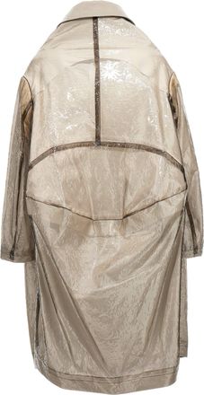 Comme Des Gar&ccedil;ons Womens Gray Polyethylene Coat Clothing
