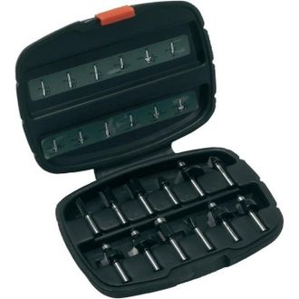 Bosch Cofre De Fresas De Carburo - Bosch - 2607019465 - 12 Piezas - Cola 1/4 - Alta Calidad