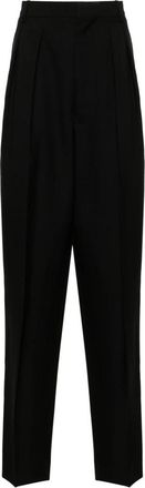 Random Identities Pleated Tapered Trouser - Heren - Straight fit broeken - Zwart - S - Polyester - Broeken