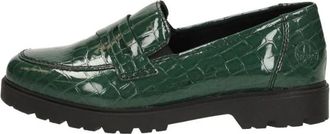 Rieker Mocassin - Dames - Loafers - Groen - 36 EU - Schoenen