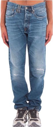 Cycle Standard Damaged Straight Jeans - Heren - Loose Fit Jeans - Blauw - W30 - Denim - Jeans