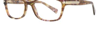 Coach Womens Hc6065 Rectangle Eyeglasses In Confetti Light Brown