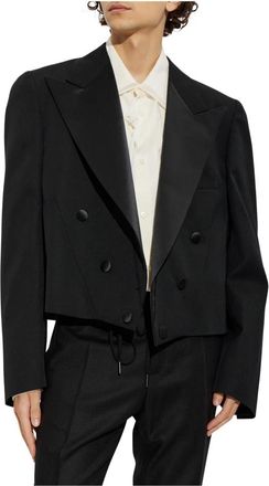 Maison Margiela Wool Blazer - Heren - Business blazers - Zwart - XS - Katoen - Kostuums