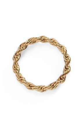 Alex and Ani Frozen French Rope Chain Ring in Gold at Nordstrom, Size 7