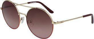 Karl Lagerfeld KL283S 506 Womens Sunglasses Gold Size 57