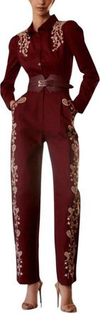 The IQ Collection Bare Jumpsuit in Burgundy at Nordstrom, Size X-Large
