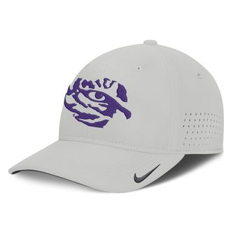 Nike LSU Sideline Practice Nike Mens Dri-FIT College Hat in Grey | NC530BBLSN-3XB