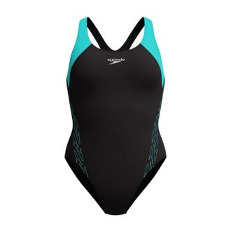 Speedo Dames Hyperboom Splice Racerback Eendelig Zwempak (Blauw)