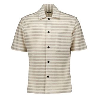 Genti Short Sleeve Shirts, male, Beige, Size: XL Short Sleeve Shirt