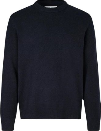 Sams&oslash;e & Sams&oslash;e Truien & Vesten, Heren, Blauw, XL, Wol, Maglione Isak Knit Salute