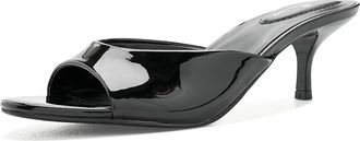 Bandolino Meegin Womens Dress Sandals Black Patent : 6.5 M, Faux Leather