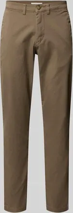 Selected Slim Fit Chino aus Baumwoll-Mix Modell MILES in Camel, Gr&ouml;&szlig;e 29/32