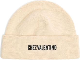 Valentino Garavani Chez Valentino Cotton And Wool Beanie