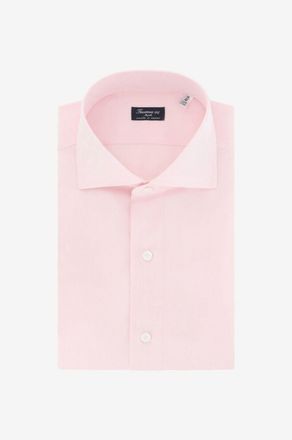 Finamore Hemd aus einfarbiger Baumwolle Eduardo