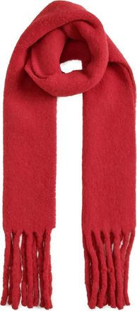Fabiana Filippi Sciarpa in lana con frange - Rosso