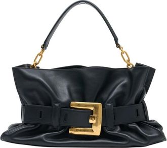 Balmain Medium Anthem Tas - Dames - Handtassen - Zwart - ONE Size - Leer - Tassen