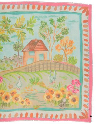 V. Fraas Cottage Life Square Scarf