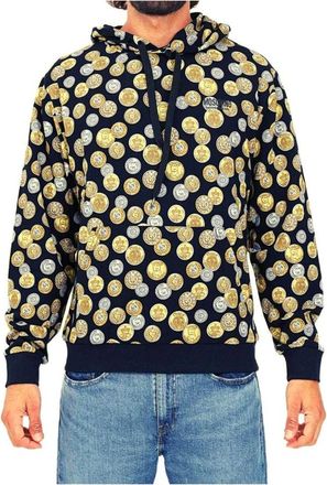 Moschino Hoodie met Munten Collectie Print - Heren - Hoodies - Veelkleurig - XL - Katoen - Hoodies & sweatvesten