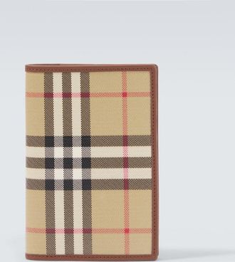 Burberry Burberry Check canvas passport holder