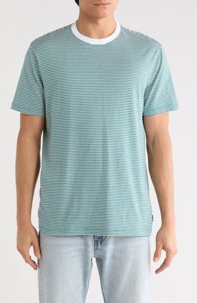 AG - Adriano Goldschmied Bryce Crewneck Stretch Cotton T-Shirt in Ocean Stone/ivory Dust at Nordstrom Rack, Size Xx-Large