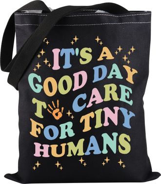 Generic Daycare Teacher Tote Bag Its A Good Day To Care For Tiny Humans Tote Bag Daycare Provider Gift (Care Tiny Humans TOTE)