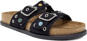 Shushop Bloom Slide Sandal in Black at Nordstrom Rack, Size 10