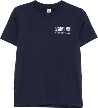 Sporty & Rich Promo Logo-print Short-sleeve T-shirt