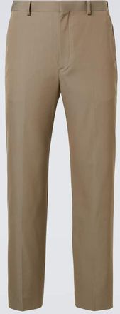 Auralee Pantaloni da completo in gabardine di lana