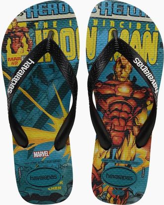 Havaianas Womens Marvel Graphic Print Flip Flop Sandals - Multi - Size: 3/3.5/4