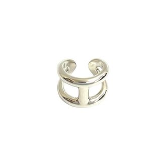 Herm&egrave;s Silver Silver 925 Band Ring (Pre-Owned)