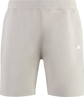 K-Way Mens Beige Keny Cotton Bermuda Shorts