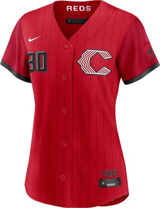 Nike Ken Griffey Jr. Cincinnati Reds City Connect Nike Womens MLB Stadium Jersey in Red | RW260JCKQNP-GE7