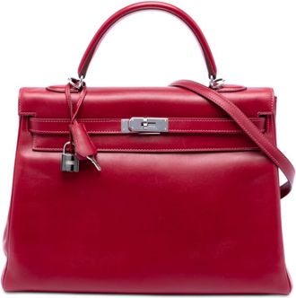 Herm&egrave;s Pre-owned Hermes Tadelakt Verso Kelly II Retourne 35 Ladies Z23RSQO39D898O5O