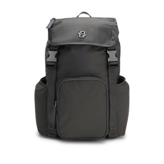 BOSS Twill backpack with Double B monogram