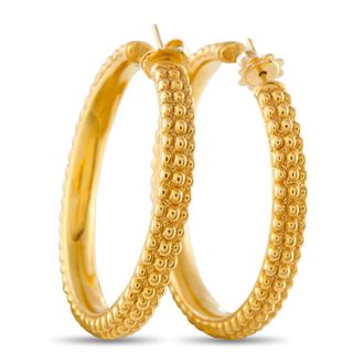 Roberto Coin Pre-Owned Roberto Coin 18K Yellow Gold Hoop Earrings VC03 040626