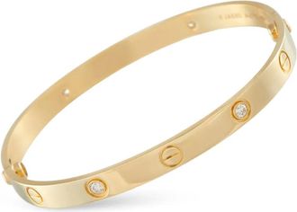 Cartier Bracciale Cartier LOVE in oro giallo 18kt con 4 diamanti