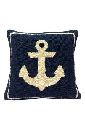 R16 Home Anchor Indoor/Outdoor Throw Pillow in Indigo/White at Nordstrom Rack, Size 16X16