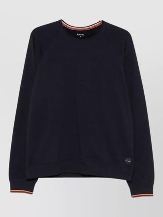 Paul Smith cotton crew neck raglan sweatshirt
