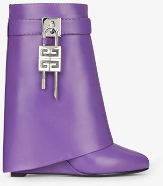 Givenchy Shark Lock Ankle Boots 90Mm_Ultraviolet